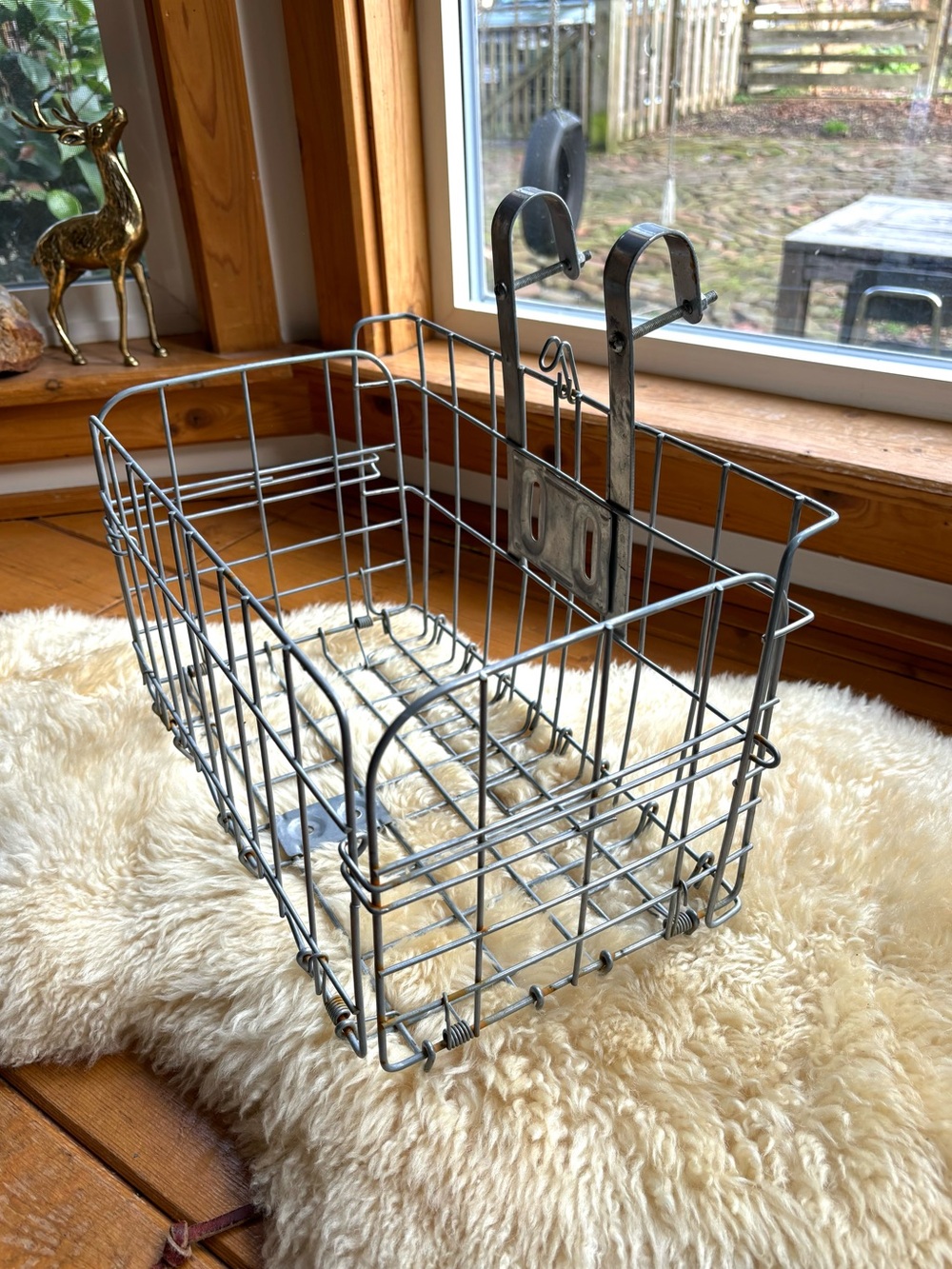 Vintage Folding Bike Basket